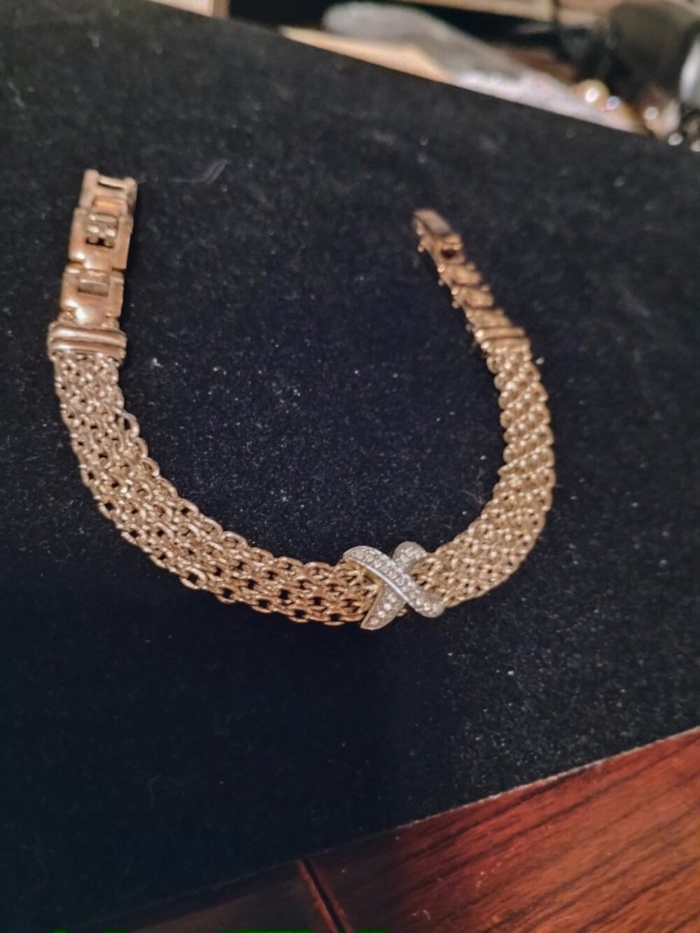 Well made Fashion Jewelry Gold & Diamonds 8 "